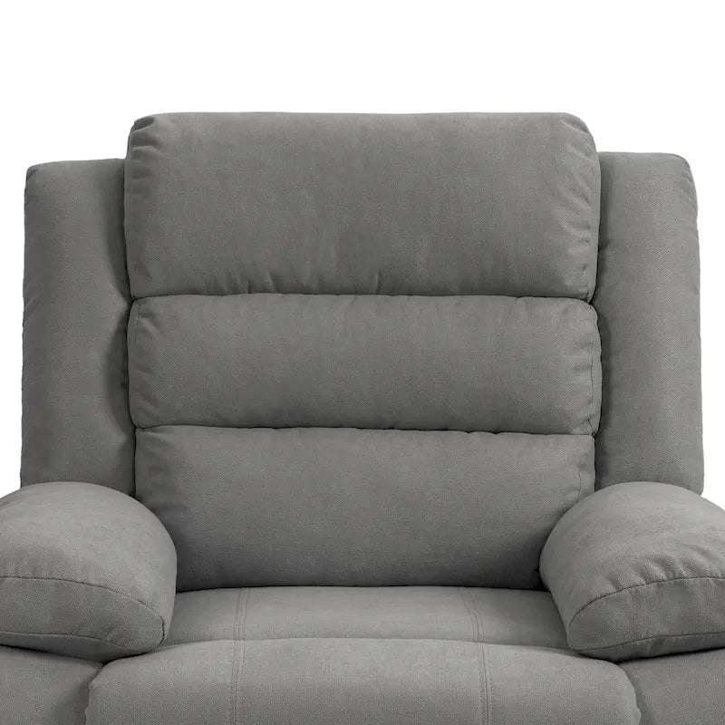 Classic Manual Pushback Recliner Chair with High Back and Rolled Arms, Set of 2, Multi-Color
