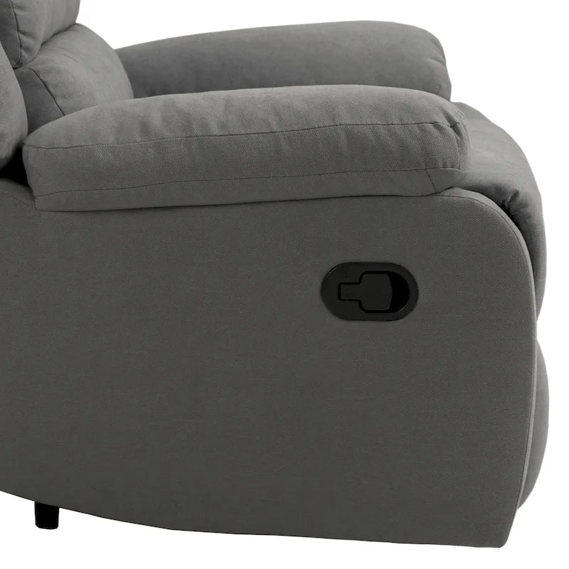 Classic Manual Pushback Recliner Chair with High Back and Rolled Arms, Set of 2, Multi-Color
