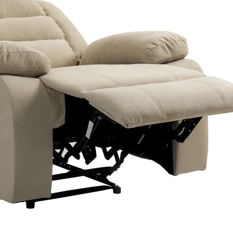 Classic Manual Pushback Recliner Chair with High Back and Rolled Arms, Set of 2, Multi-Color