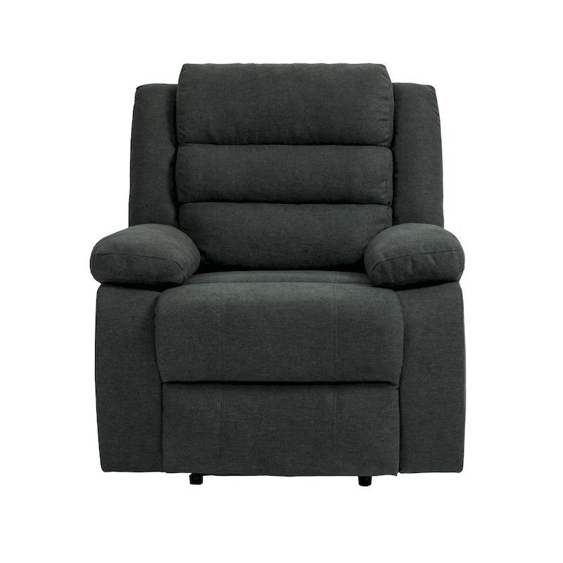 Classic Manual Pushback Recliner Chair with High Back and Rolled Arms, Set of 2, Multi-Color