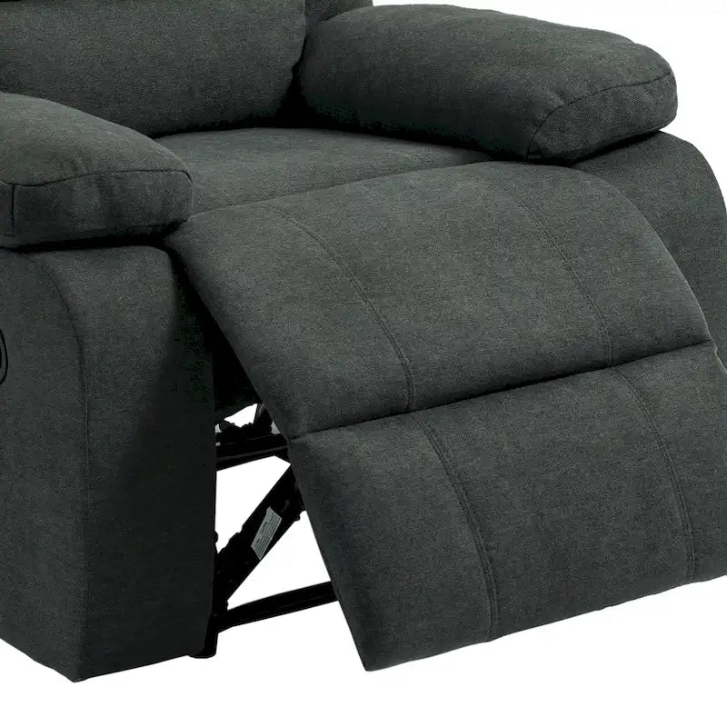 Classic Manual Pushback Recliner Chair with High Back and Rolled Arms, Set of 2, Multi-Color