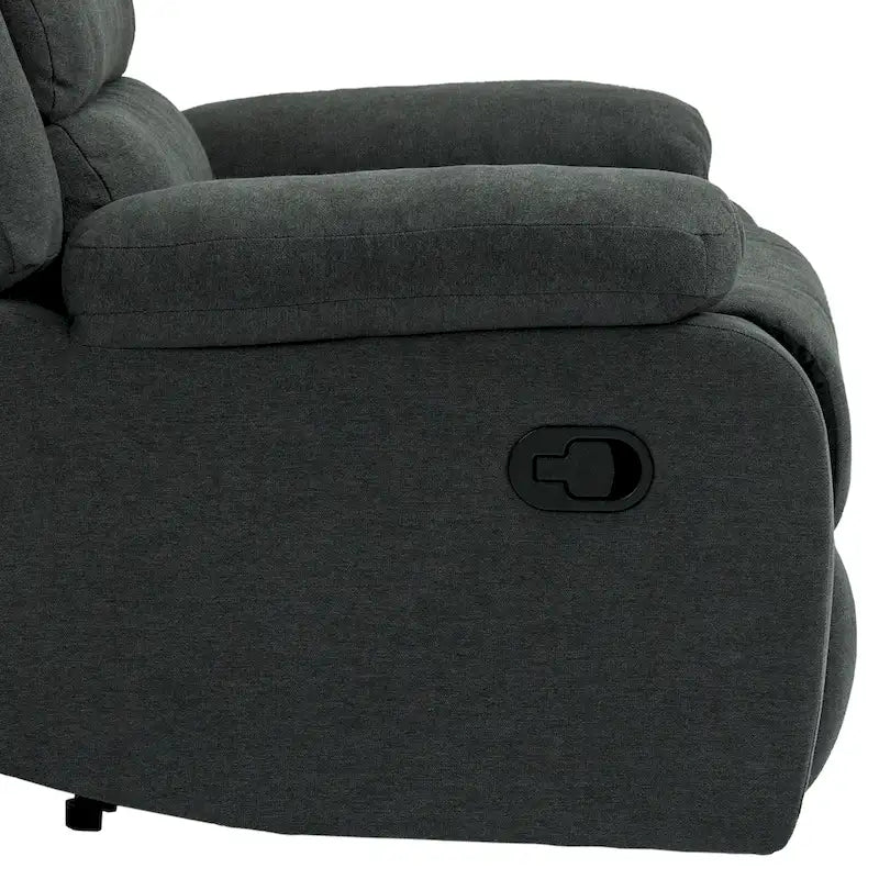 Classic Manual Pushback Recliner Chair with High Back and Rolled Arms, Set of 2, Multi-Color