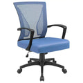 Mid-Back Mesh Ergonomic Office Chair with Lumbar Support and Armrests, Multi-Color