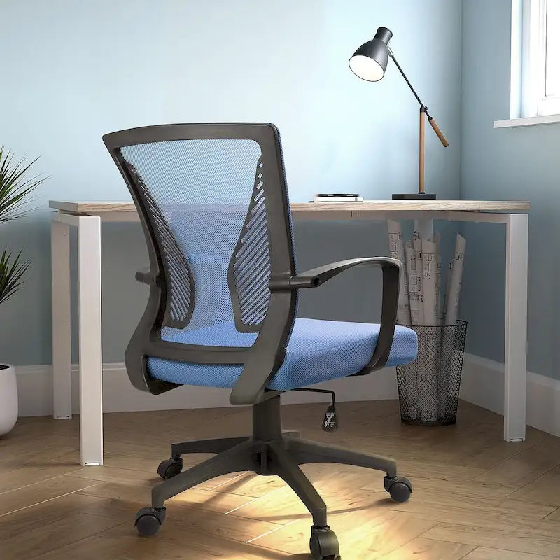Mid-Back Mesh Ergonomic Office Chair with Lumbar Support and Armrests, Multi-Color