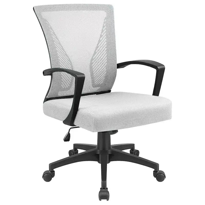 Mid-Back Mesh Ergonomic Office Chair with Lumbar Support and Armrests, Multi-Color