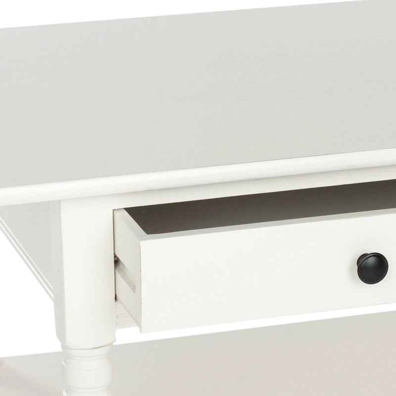 Farmhouse Pine Wood Coffee Table with 2 Drawers and Lower Shelf, Multi-Color