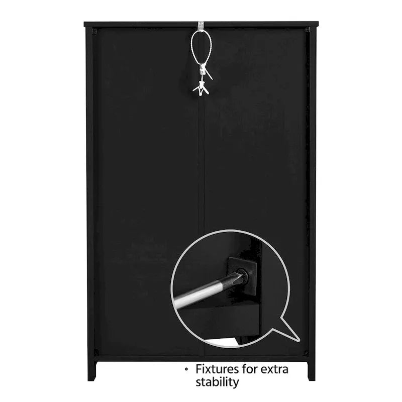 Freestanding Floor Cabinet with Drawers, Open Shelf and Storage Door, Multi-Color
