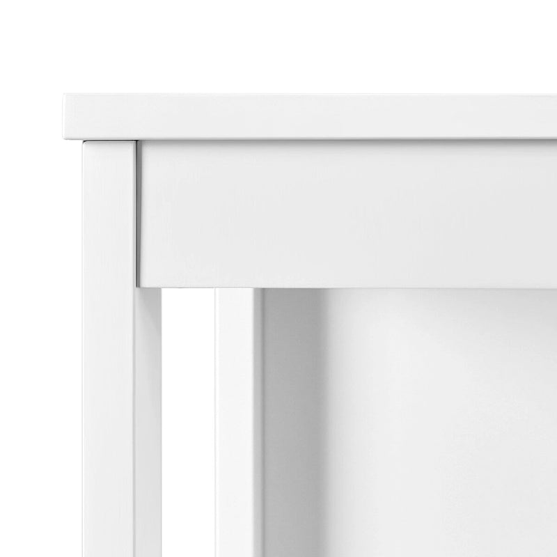 Freestanding Floor Cabinet with Drawers, Open Shelf and Storage Door, Multi-Color
